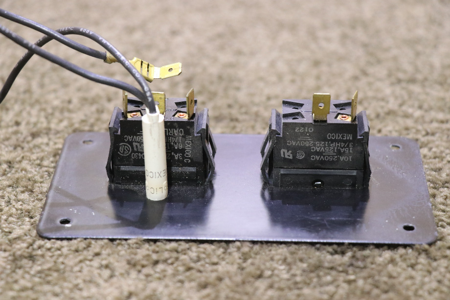 USED MOTORHOME GENERAC GENERATOR DOUBLE SWITCH PANEL FOR SALE RV Components 