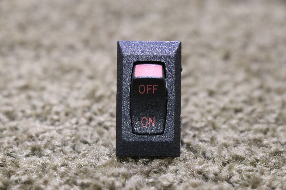 USED OFF / ON BLACK ROCKER SWITCH MOTORHOME PARTS FOR SALE RV Components 
