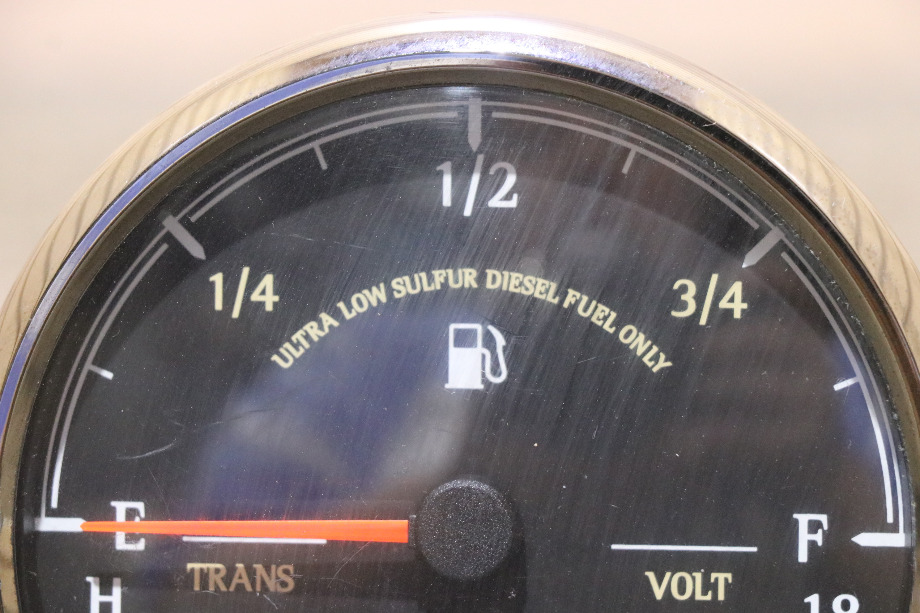 USED 3 IN 1 FUEL / TRANS / VOLT 8640-40002-29 DASH GAUGE MOTORHOME PARTS FOR SALE RV Components 