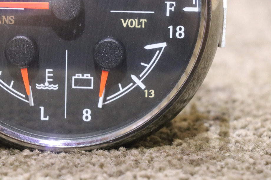 USED 3 IN 1 FUEL / TRANS / VOLT 8640-40002-29 DASH GAUGE MOTORHOME PARTS FOR SALE RV Components 