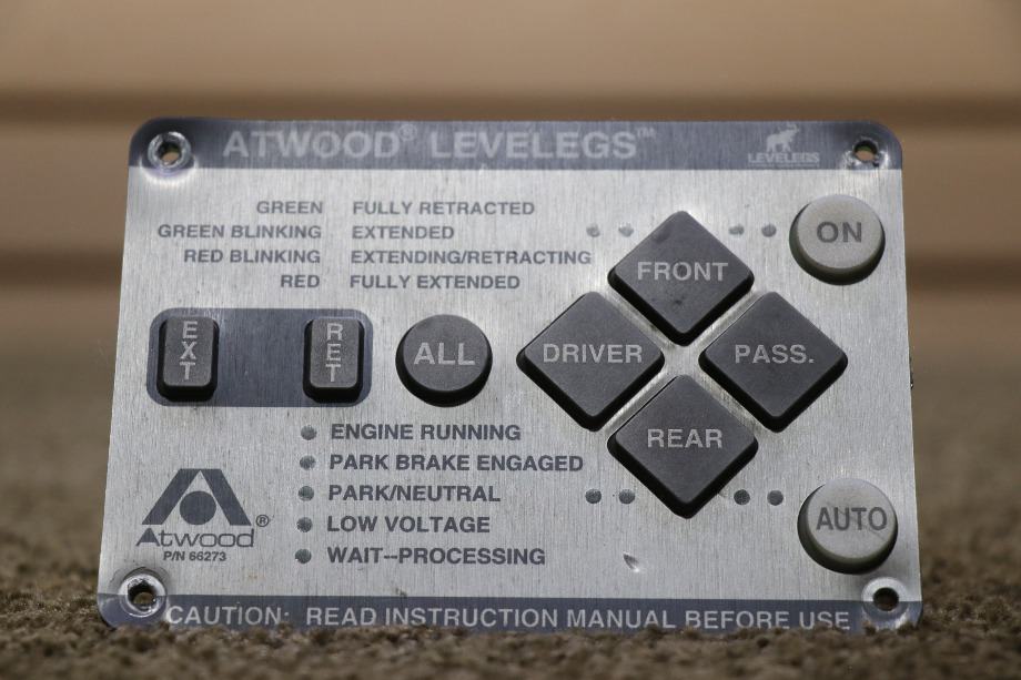 USED ATWOOD LEVELEGS TOUCH PAD 66273 RV/MOTORHOME PARTS FOR SALE RV Components 