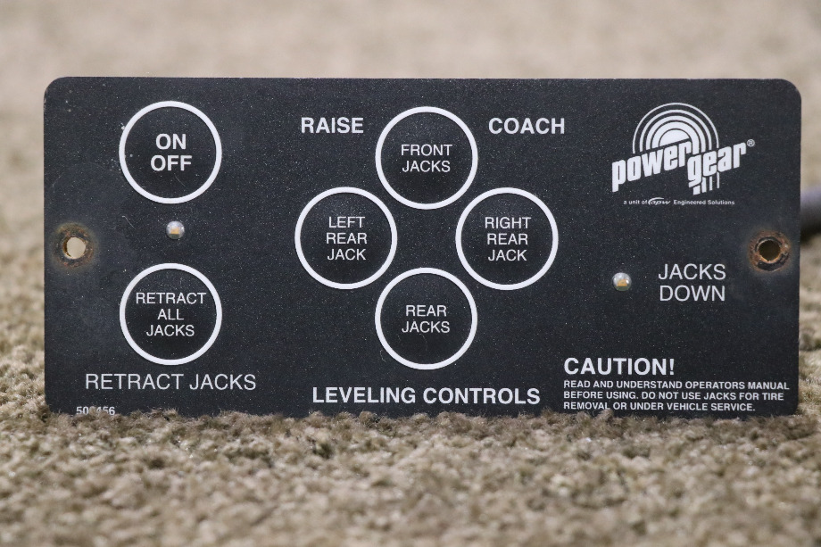 USED 500456 POWER GEAR LEVELING CONTROLS TOUCH PAD WITH PIGTAIL RV PARTS FOR SALE RV Components 