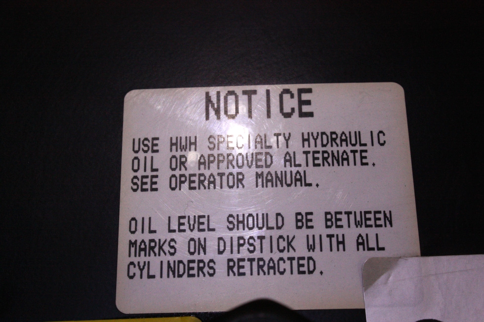 USED RV/MOTORHOME HWH HYDRAULIC PUMP AP29281 FOR SALE RV Components 