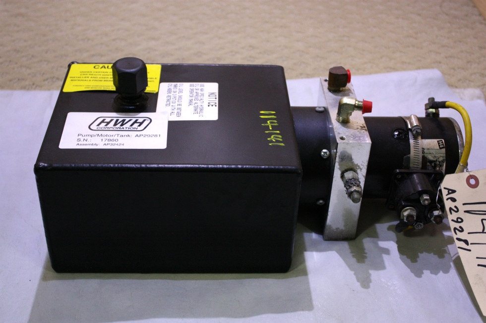 USED RV/MOTORHOME HWH HYDRAULIC PUMP AP29281 FOR SALE RV Components 