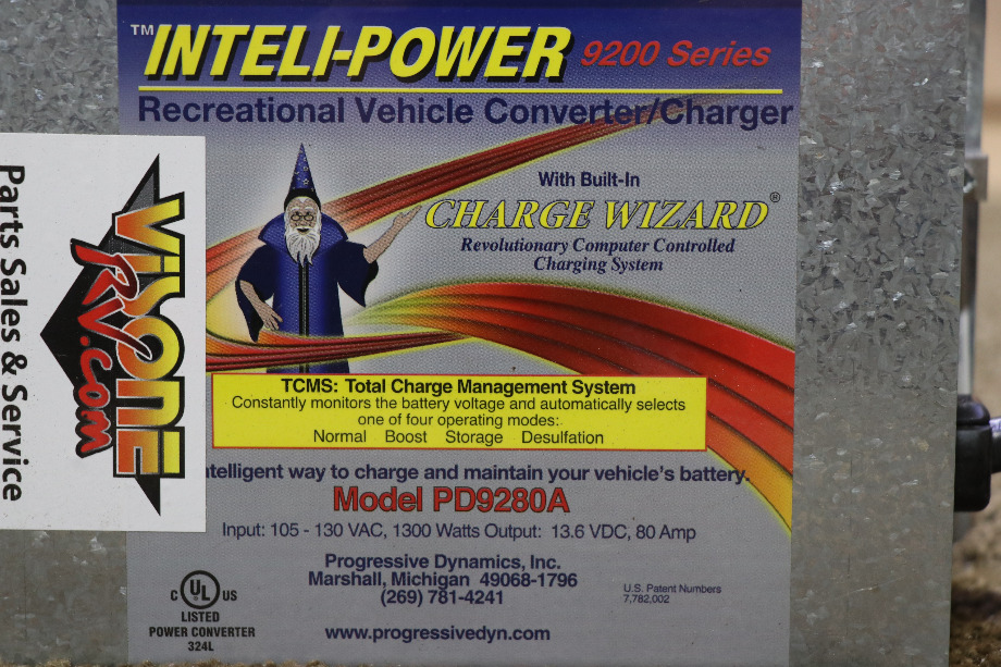 USED MOTORHOME INTELI PWOER PD9280A CONVERTER CHARGER FOR SALE RV Components 