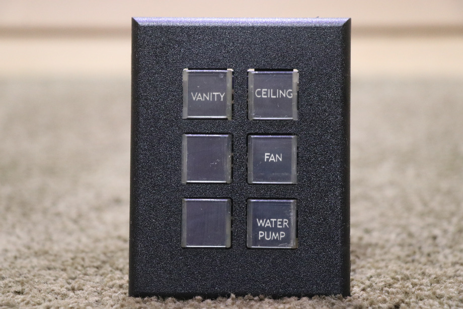 USED RV 00-00873-006 INTELLITEC 6 BUTTON SWITCH PANEL FOR SALE RV Components 