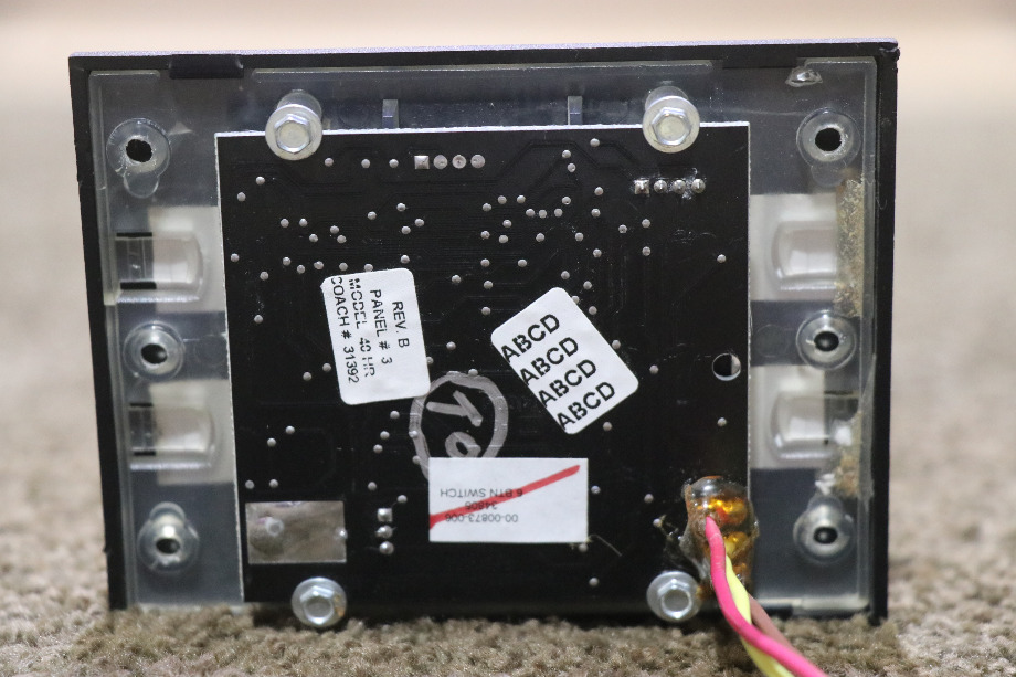 USED RV 00-00873-006 INTELLITEC 6 BUTTON SWITCH PANEL FOR SALE RV Components 