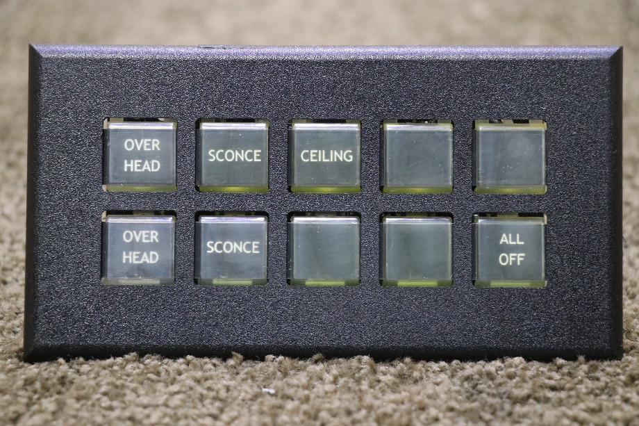 USED RV/MOTORHOME INTELLITEC 10 BUTTON SWITCH PANEL 00-00869-010 FOR SALE RV Components 