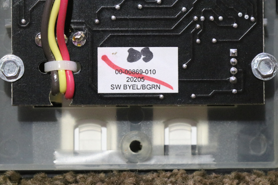 USED RV/MOTORHOME INTELLITEC 10 BUTTON SWITCH PANEL 00-00869-010 FOR SALE RV Components 