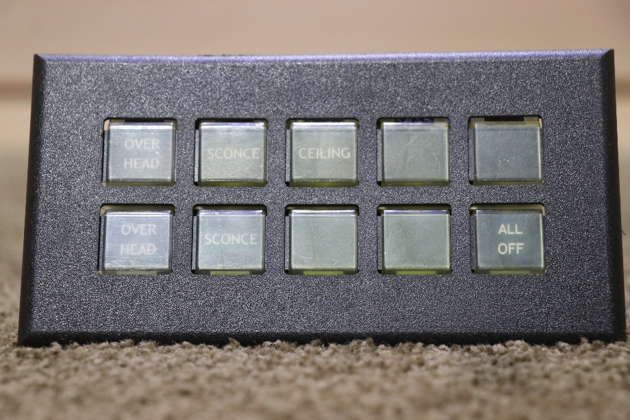 USED RV/MOTORHOME INTELLITEC 10 BUTTON SWITCH PANEL 00-00869-010 FOR SALE RV Components 