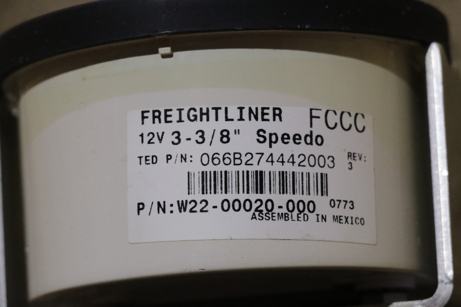 USED RV W22-00020-000 FREIGHTLINER SPEEDOMETER DASH GAUGE FOR SALE RV Components 