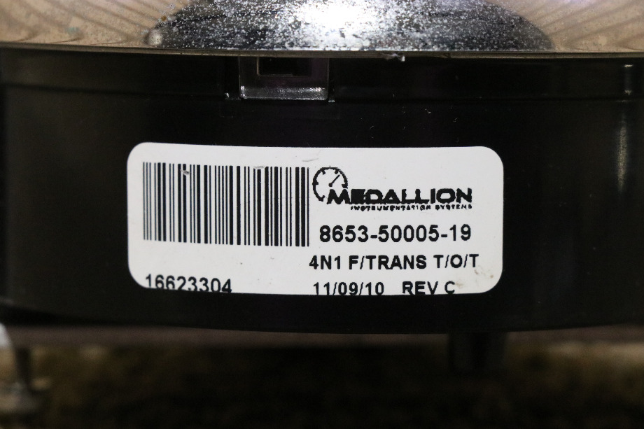 USED 8653-50005-19 MEDALLION 4 IN 1 FUEL / TRANS / OIL / ENGINE DASH GAUGE RV PARTS FOR SALE RV Components 