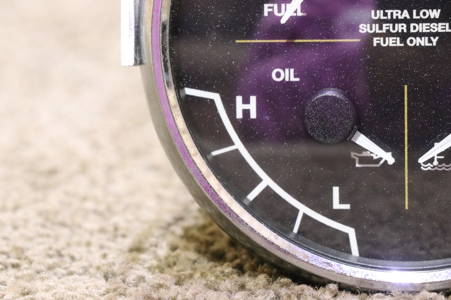 USED 8653-50005-19 MEDALLION 4 IN 1 FUEL / TRANS / OIL / ENGINE DASH GAUGE RV PARTS FOR SALE RV Components 