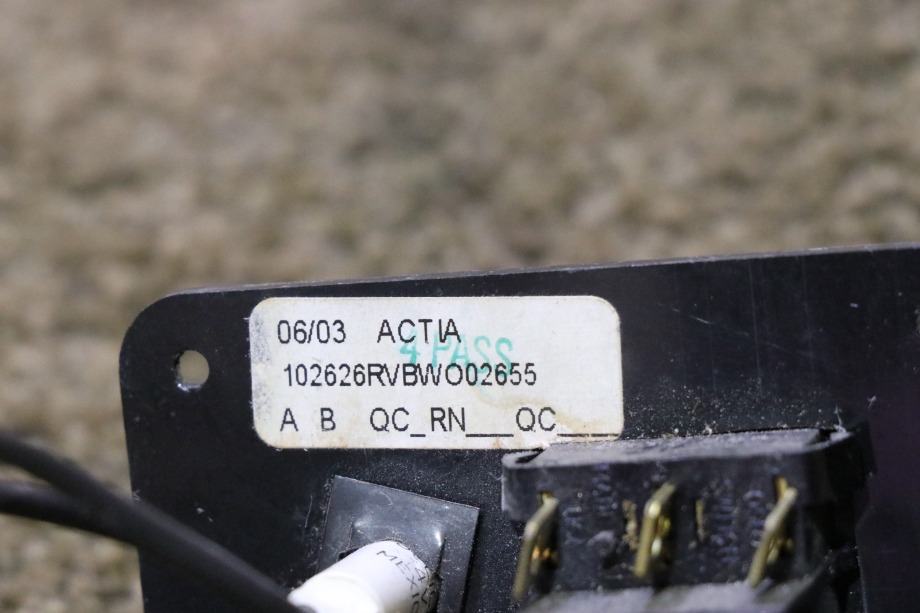 USED MONACO BAY DOOR OPEN D/S ROOM SLIDE SWITCH PANEL MOTORHOME PARTS FOR SALE RV Components 