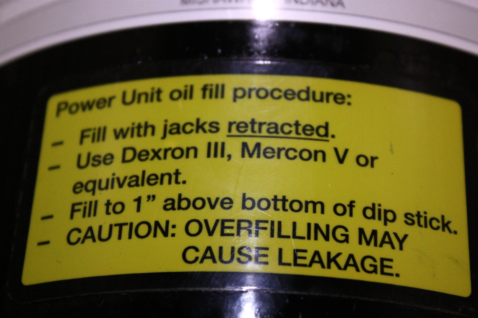 **SOLD** USED RV/MOTORHOME POWER GEAR HYDRAULIC PUMP 501090 FOR SALE RV Components 