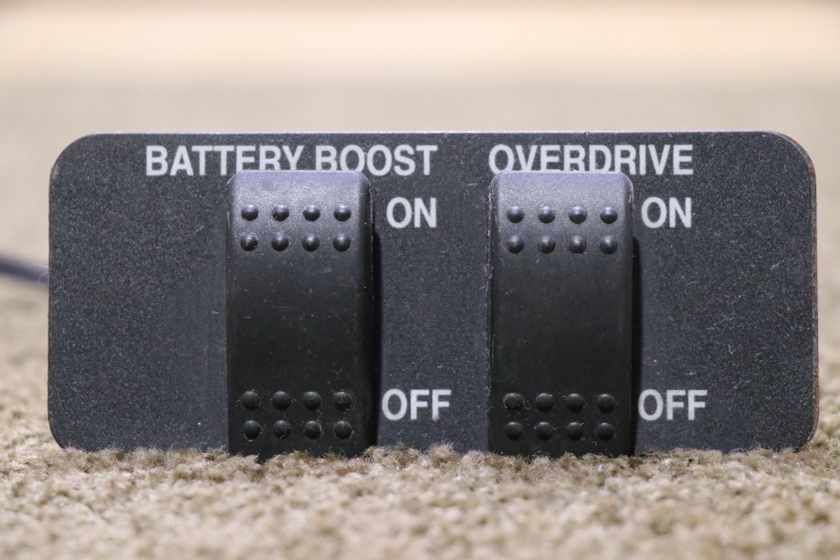 USED BATTERY BOOST / OVERDRIVE SWITCH PANEL RV/MOTORHOME PARTS FOR SALE RV Components 