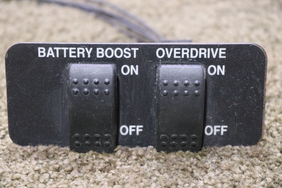 USED BATTERY BOOST / OVERDRIVE SWITCH PANEL RV/MOTORHOME PARTS FOR SALE RV Components 