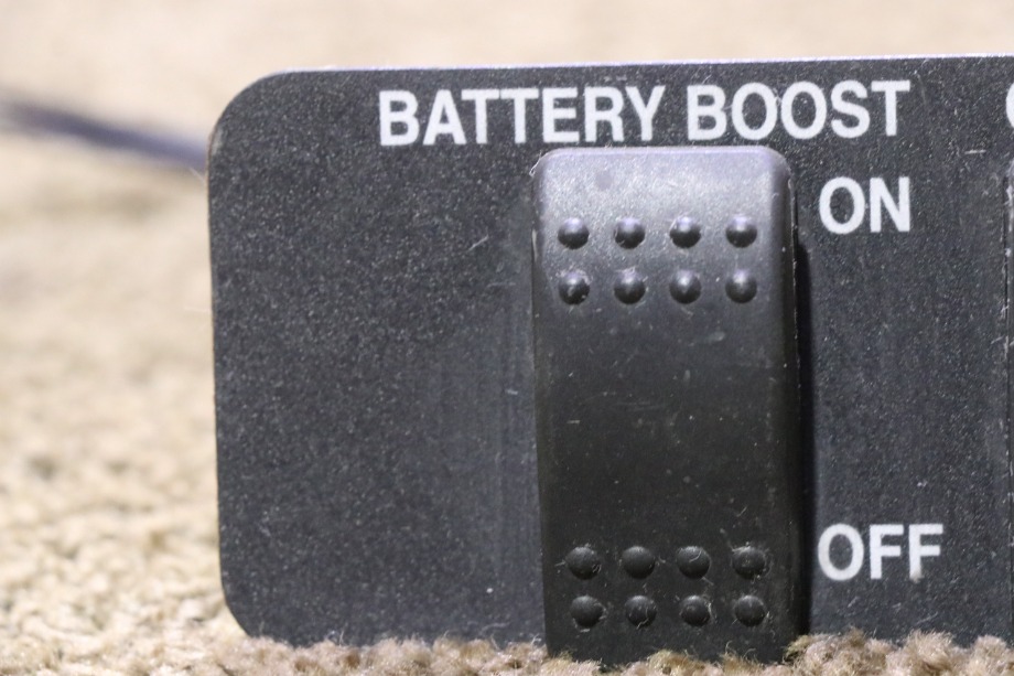 USED BATTERY BOOST / OVERDRIVE SWITCH PANEL RV/MOTORHOME PARTS FOR SALE RV Components 