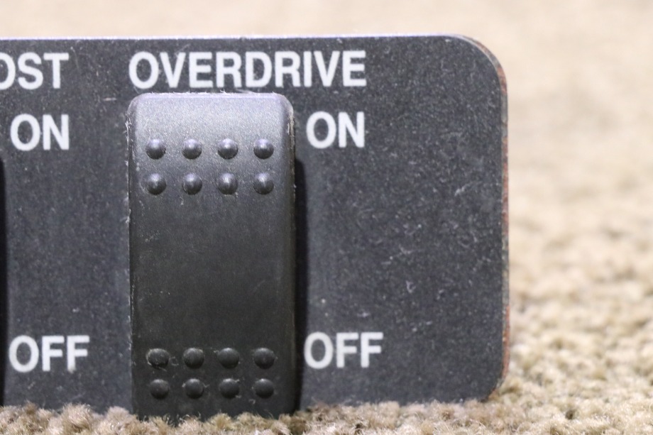 USED BATTERY BOOST / OVERDRIVE SWITCH PANEL RV/MOTORHOME PARTS FOR SALE RV Components 