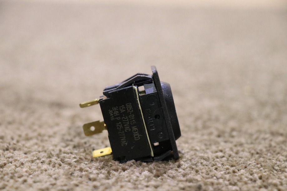USED 0852-0115 BLACK ROCKER SWITCH RV PARTS FOR SALE RV Components 
