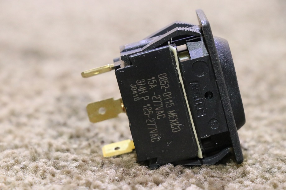 USED 0852-0115 BLACK ROCKER SWITCH RV PARTS FOR SALE RV Components 